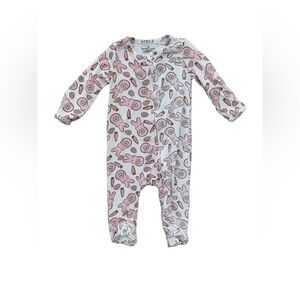 Caden Lane Size 3-6 Months Easter Bamboo Footie Sleeper Pajamas